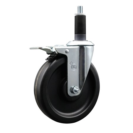 Service Caster 6'' Phenolic Swivel 1-1/8'' Expanding Stem Caster Total Lock Brake SCC-EXTTL20S615-PHR-118